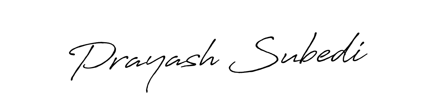 Prayash Subedi stylish signature style. Best Handwritten Sign (Antro_Vectra_Bolder) for my name. Handwritten Signature Collection Ideas for my name Prayash Subedi. Prayash Subedi signature style 7 images and pictures png