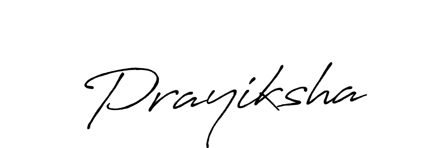 Design your own signature with our free online signature maker. With this signature software, you can create a handwritten (Antro_Vectra_Bolder) signature for name Prayiksha. Prayiksha signature style 7 images and pictures png