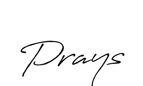 Make a beautiful signature design for name Prays. With this signature (Antro_Vectra_Bolder) style, you can create a handwritten signature for free. Prays signature style 7 images and pictures png