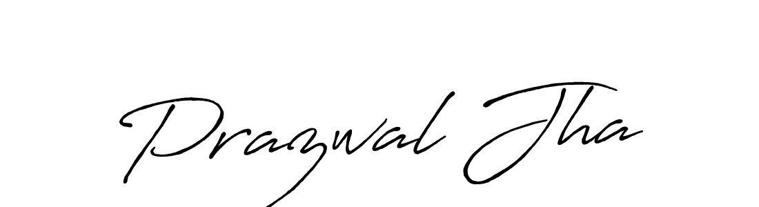 How to make Prazwal Jha signature? Antro_Vectra_Bolder is a professional autograph style. Create handwritten signature for Prazwal Jha name. Prazwal Jha signature style 7 images and pictures png