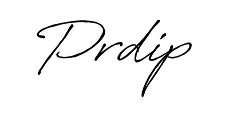 Create a personalized artistic stamp with Prdip in Antro_Vectra_Bolder font. Perfect for visual artists, designers, and influencers. Prdip signature style 7 images and pictures png
