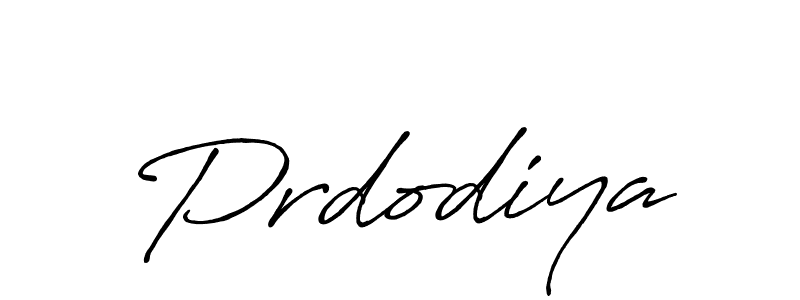 Use a signature maker to create a handwritten signature online. With this signature software, you can design (Antro_Vectra_Bolder) your own signature for name Prdodiya. Prdodiya signature style 7 images and pictures png
