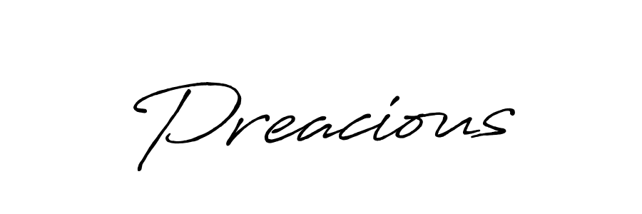Similarly Antro_Vectra_Bolder is the best handwritten signature design. Signature creator online .You can use it as an online autograph creator for name Preacious. Preacious signature style 7 images and pictures png
