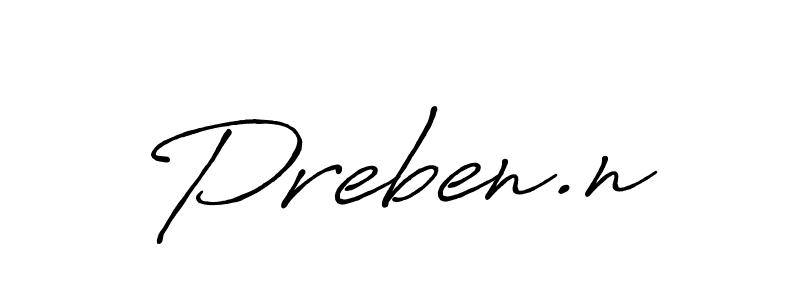 Create a beautiful signature design for name Preben.n. With this signature (Antro_Vectra_Bolder) fonts, you can make a handwritten signature for free. Preben.n signature style 7 images and pictures png