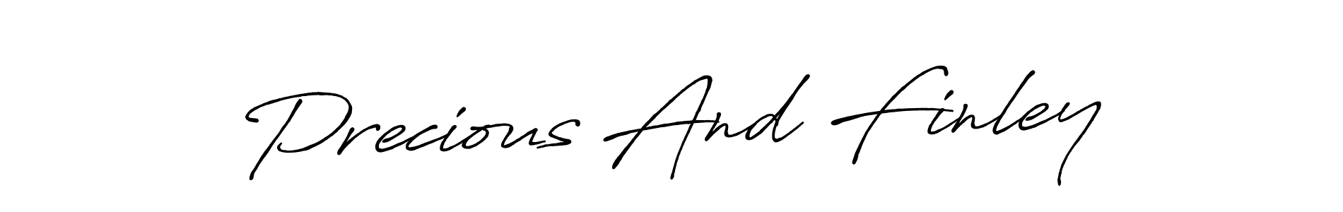 Make a beautiful signature design for name Precious And Finley. Use this online signature maker to create a handwritten signature for free. Precious And Finley signature style 7 images and pictures png