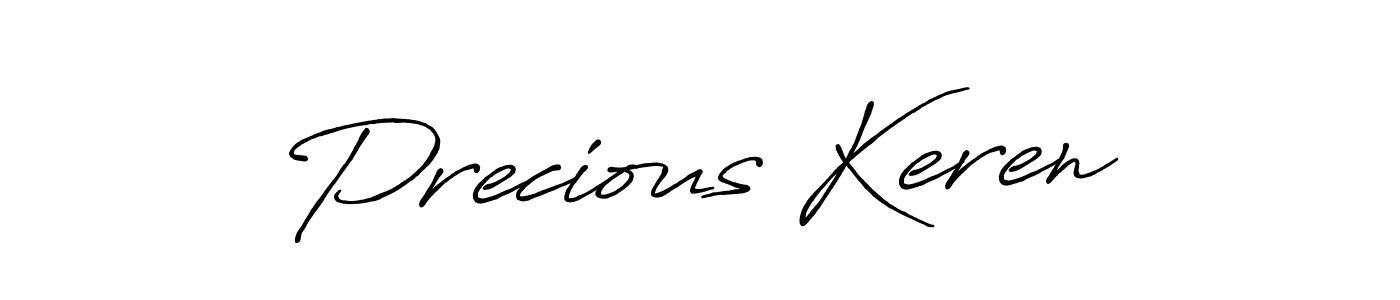 Also we have Precious Keren name is the best signature style. Create professional handwritten signature collection using Antro_Vectra_Bolder autograph style. Precious Keren signature style 7 images and pictures png