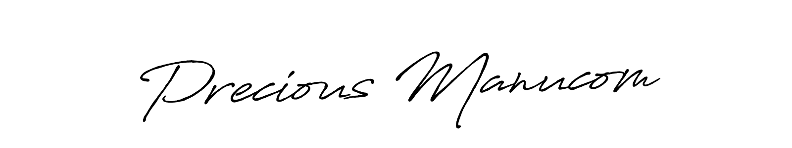 Create a beautiful signature design for name Precious Manucom. With this signature (Antro_Vectra_Bolder) fonts, you can make a handwritten signature for free. Precious Manucom signature style 7 images and pictures png