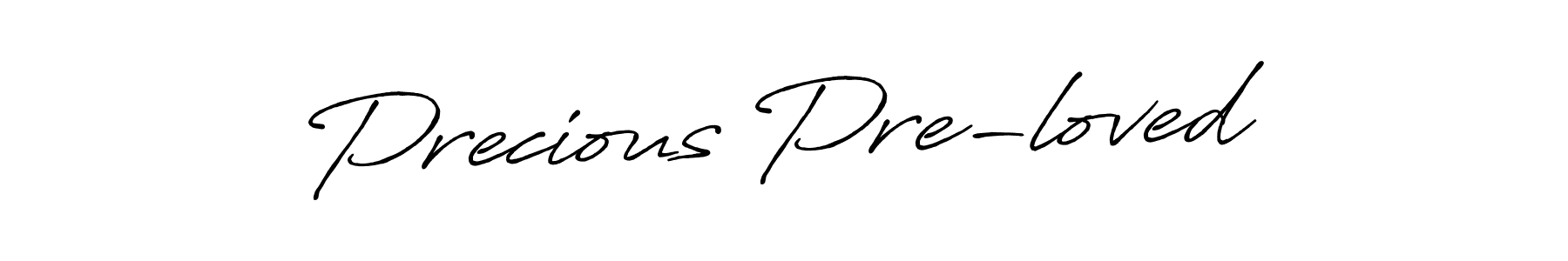 Design your own signature with our free online signature maker. With this signature software, you can create a handwritten (Antro_Vectra_Bolder) signature for name Precious Pre-loved. Precious Pre-loved signature style 7 images and pictures png