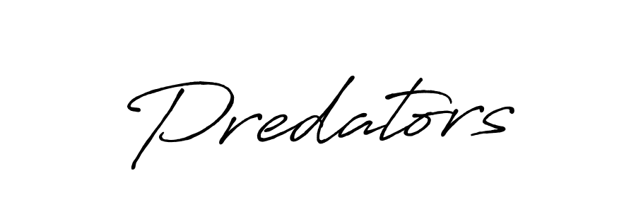 Make a beautiful signature design for name Predators. Use this online signature maker to create a handwritten signature for free. Predators signature style 7 images and pictures png