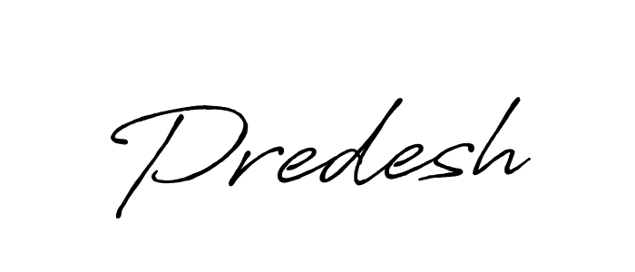 How to make Predesh signature? Antro_Vectra_Bolder is a professional autograph style. Create handwritten signature for Predesh name. Predesh signature style 7 images and pictures png