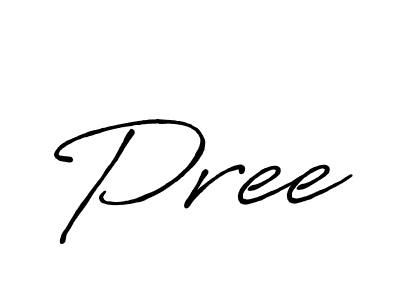 Create a beautiful signature design for name Pree. With this signature (Antro_Vectra_Bolder) fonts, you can make a handwritten signature for free. Pree signature style 7 images and pictures png