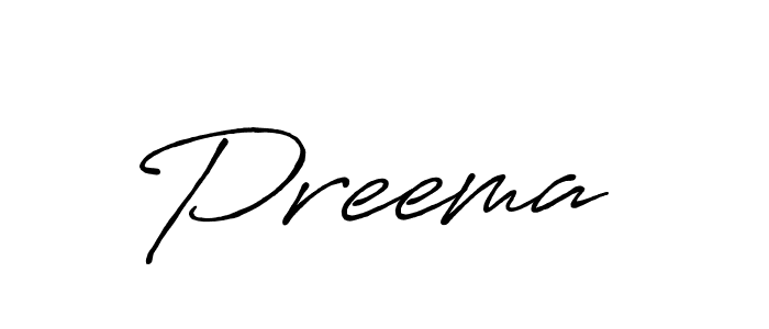 Make a beautiful signature design for name Preema . With this signature (Antro_Vectra_Bolder) style, you can create a handwritten signature for free. Preema  signature style 7 images and pictures png