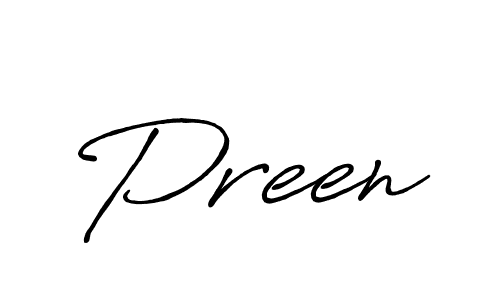 Design your own signature with our free online signature maker. With this signature software, you can create a handwritten (Antro_Vectra_Bolder) signature for name Preen. Preen signature style 7 images and pictures png