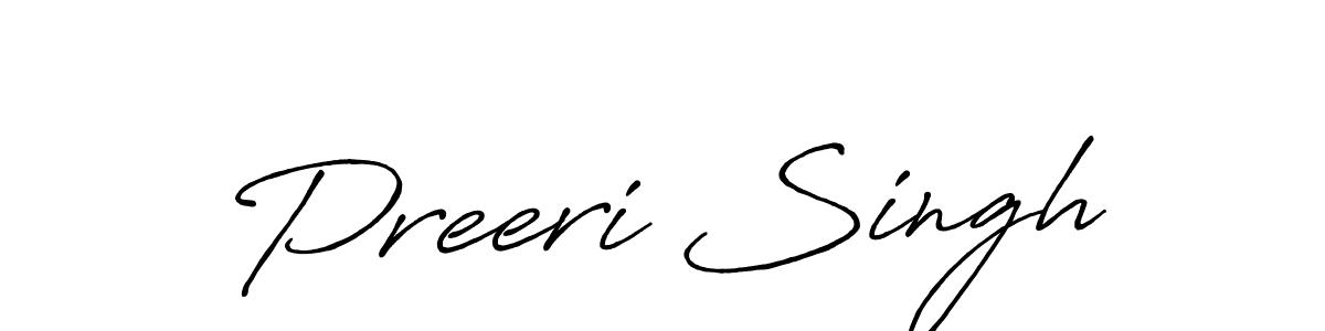 Preeri Singh stylish signature style. Best Handwritten Sign (Antro_Vectra_Bolder) for my name. Handwritten Signature Collection Ideas for my name Preeri Singh. Preeri Singh signature style 7 images and pictures png