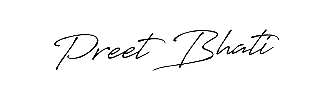 Make a beautiful signature design for name Preet Bhati. Use this online signature maker to create a handwritten signature for free. Preet Bhati signature style 7 images and pictures png