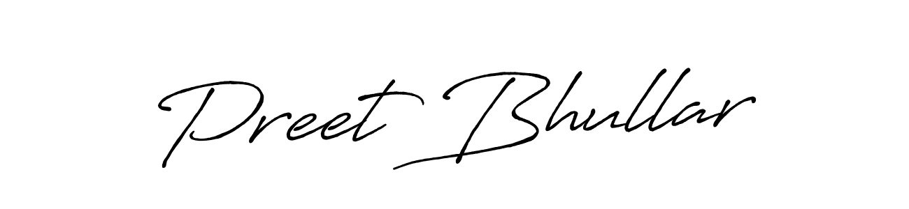 Similarly Antro_Vectra_Bolder is the best handwritten signature design. Signature creator online .You can use it as an online autograph creator for name Preet Bhullar. Preet Bhullar signature style 7 images and pictures png