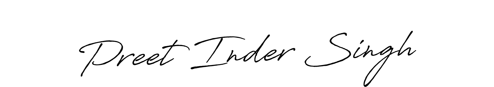 How to make Preet Inder Singh signature? Antro_Vectra_Bolder is a professional autograph style. Create handwritten signature for Preet Inder Singh name. Preet Inder Singh signature style 7 images and pictures png