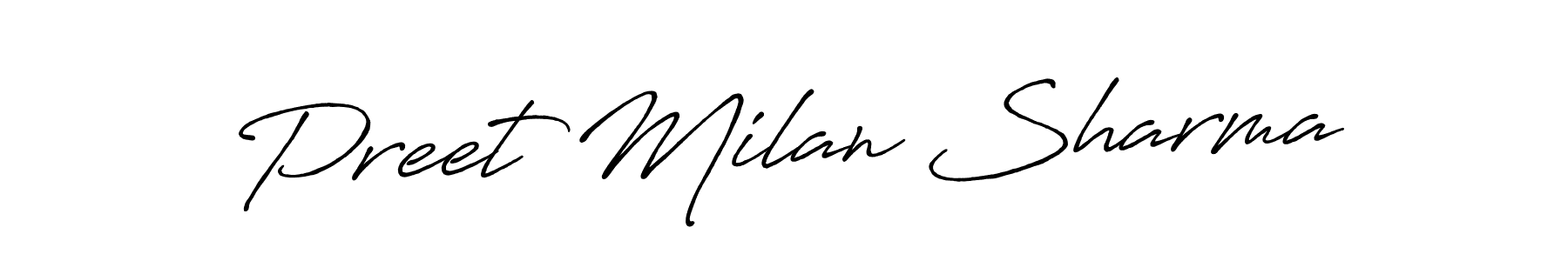 Here are the top 10 professional signature styles for the name Preet Milan Sharma. These are the best autograph styles you can use for your name. Preet Milan Sharma signature style 7 images and pictures png