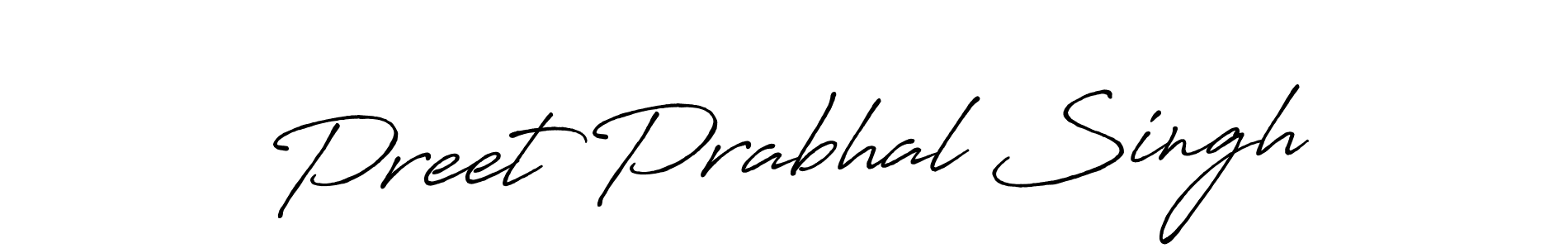 How to make Preet Prabhal Singh signature? Antro_Vectra_Bolder is a professional autograph style. Create handwritten signature for Preet Prabhal Singh name. Preet Prabhal Singh signature style 7 images and pictures png