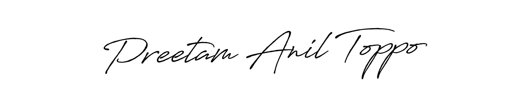 You can use this online signature creator to create a handwritten signature for the name Preetam Anil Toppo. This is the best online autograph maker. Preetam Anil Toppo signature style 7 images and pictures png