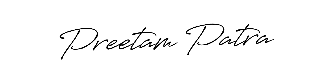 Similarly Antro_Vectra_Bolder is the best handwritten signature design. Signature creator online .You can use it as an online autograph creator for name Preetam Patra. Preetam Patra signature style 7 images and pictures png