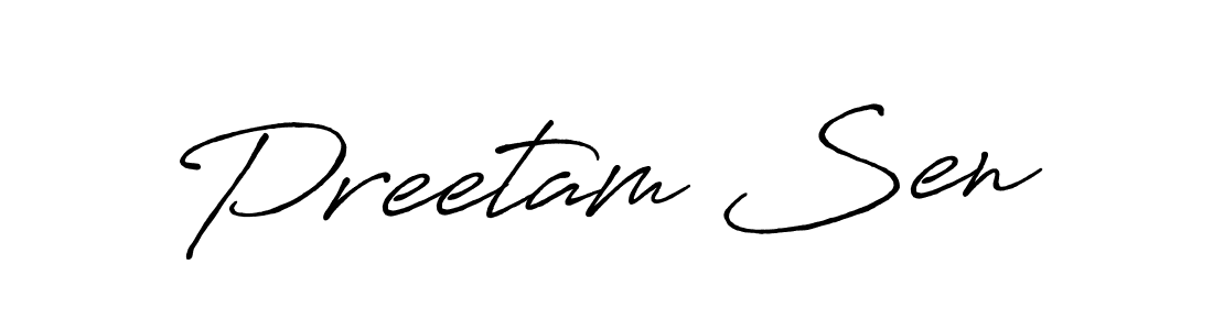 Make a beautiful signature design for name Preetam Sen. Use this online signature maker to create a handwritten signature for free. Preetam Sen signature style 7 images and pictures png