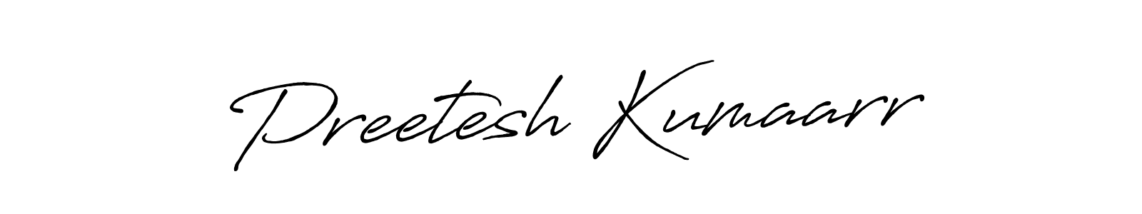 Use a signature maker to create a handwritten signature online. With this signature software, you can design (Antro_Vectra_Bolder) your own signature for name Preetesh Kumaarr. Preetesh Kumaarr signature style 7 images and pictures png