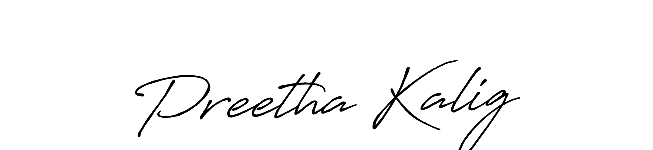 Design your own signature with our free online signature maker. With this signature software, you can create a handwritten (Antro_Vectra_Bolder) signature for name Preetha Kalig. Preetha Kalig signature style 7 images and pictures png