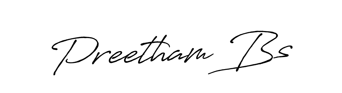 Also You can easily find your signature by using the search form. We will create Preetham Bs name handwritten signature images for you free of cost using Antro_Vectra_Bolder sign style. Preetham Bs signature style 7 images and pictures png