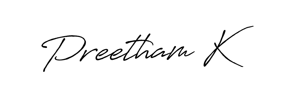 Also we have Preetham K name is the best signature style. Create professional handwritten signature collection using Antro_Vectra_Bolder autograph style. Preetham K signature style 7 images and pictures png