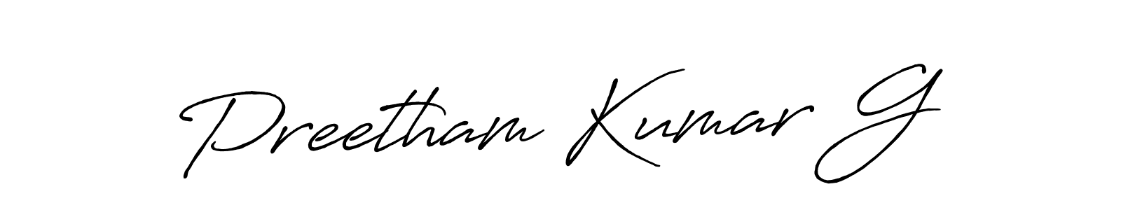 Similarly Antro_Vectra_Bolder is the best handwritten signature design. Signature creator online .You can use it as an online autograph creator for name Preetham Kumar G. Preetham Kumar G signature style 7 images and pictures png