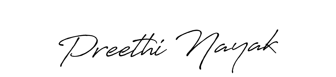 Also You can easily find your signature by using the search form. We will create Preethi Nayak name handwritten signature images for you free of cost using Antro_Vectra_Bolder sign style. Preethi Nayak signature style 7 images and pictures png