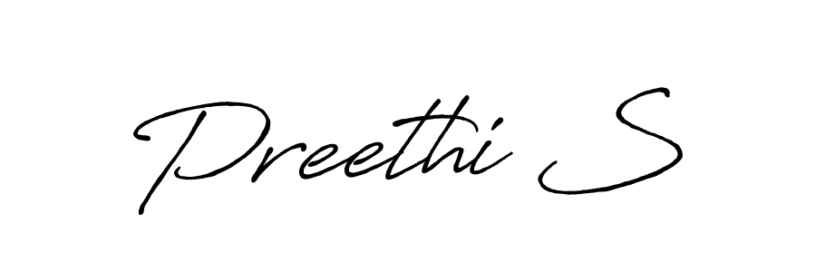 Also we have Preethi S name is the best signature style. Create professional handwritten signature collection using Antro_Vectra_Bolder autograph style. Preethi S signature style 7 images and pictures png