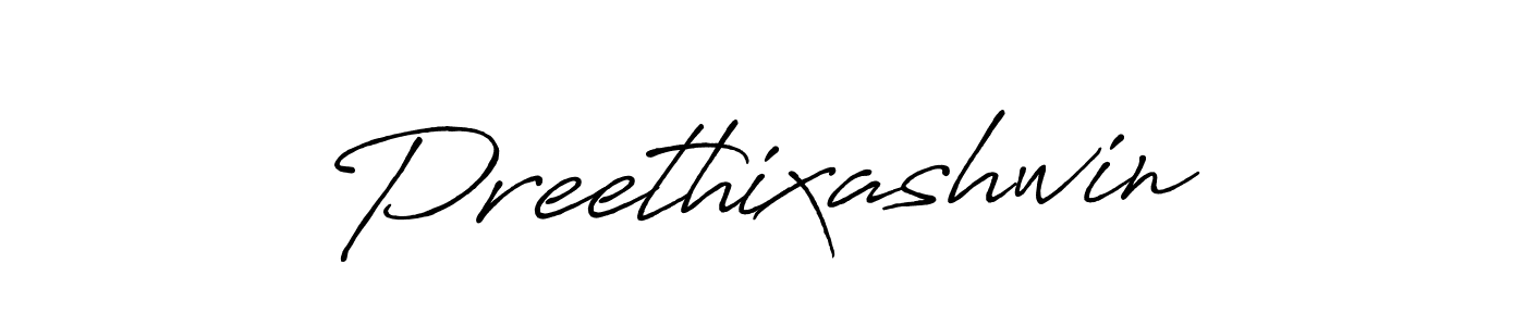 Create a beautiful signature design for name Preethixashwin. With this signature (Antro_Vectra_Bolder) fonts, you can make a handwritten signature for free. Preethixashwin signature style 7 images and pictures png