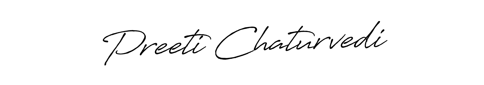 Design your own signature with our free online signature maker. With this signature software, you can create a handwritten (Antro_Vectra_Bolder) signature for name Preeti Chaturvedi. Preeti Chaturvedi signature style 7 images and pictures png