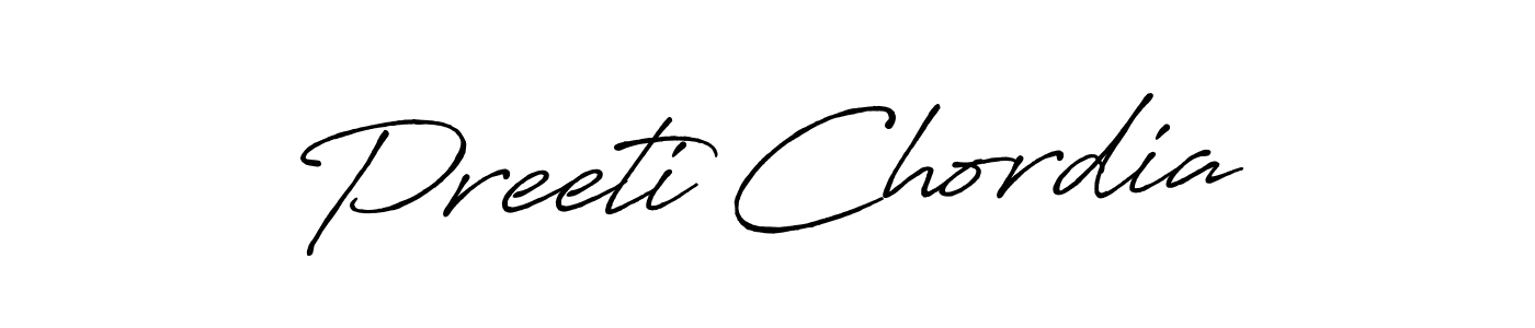 Make a beautiful signature design for name Preeti Chordia. Use this online signature maker to create a handwritten signature for free. Preeti Chordia signature style 7 images and pictures png