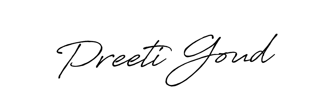 How to make Preeti Goud signature? Antro_Vectra_Bolder is a professional autograph style. Create handwritten signature for Preeti Goud name. Preeti Goud signature style 7 images and pictures png