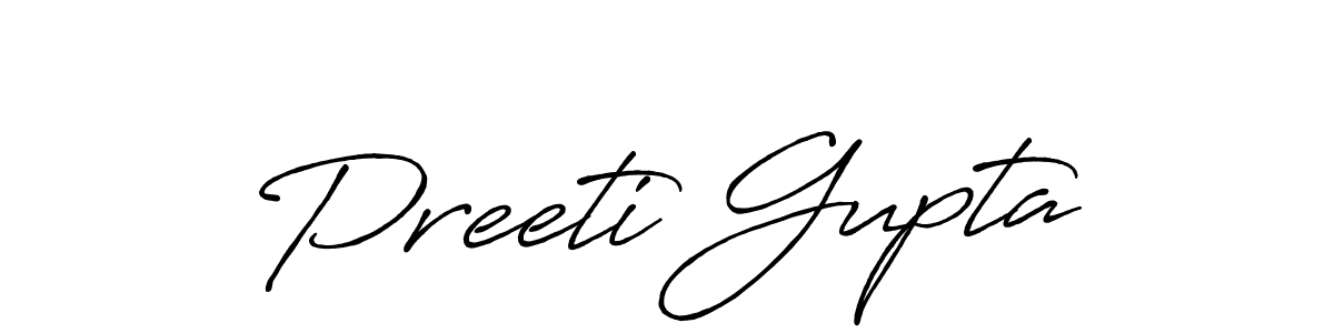 Make a beautiful signature design for name Preeti Gupta. Use this online signature maker to create a handwritten signature for free. Preeti Gupta signature style 7 images and pictures png