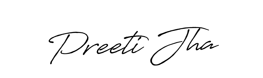 Also You can easily find your signature by using the search form. We will create Preeti Jha name handwritten signature images for you free of cost using Antro_Vectra_Bolder sign style. Preeti Jha signature style 7 images and pictures png