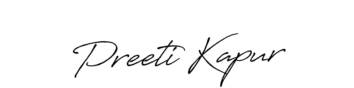 Make a beautiful signature design for name Preeti Kapur. Use this online signature maker to create a handwritten signature for free. Preeti Kapur signature style 7 images and pictures png
