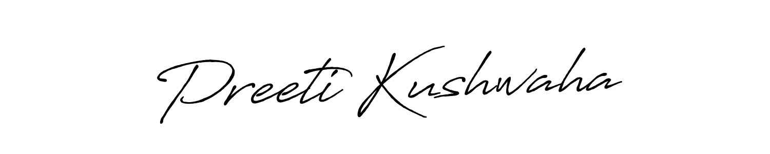 The best way (Antro_Vectra_Bolder) to make a short signature is to pick only two or three words in your name. The name Preeti Kushwaha include a total of six letters. For converting this name. Preeti Kushwaha signature style 7 images and pictures png