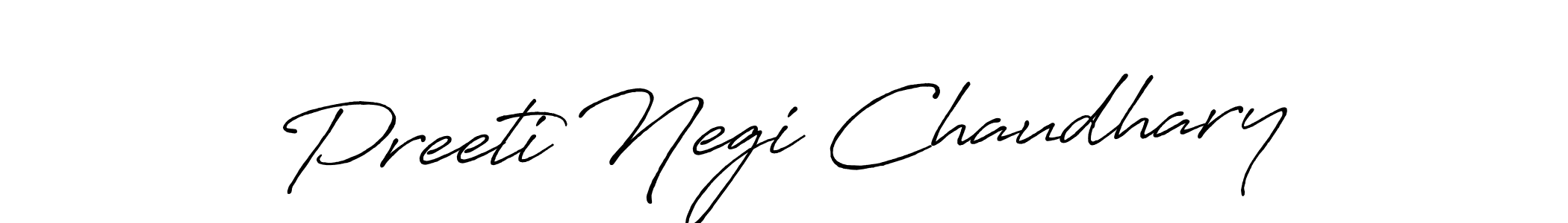 Antro_Vectra_Bolder is a professional signature style that is perfect for those who want to add a touch of class to their signature. It is also a great choice for those who want to make their signature more unique. Get Preeti Negi Chaudhary name to fancy signature for free. Preeti Negi Chaudhary signature style 7 images and pictures png