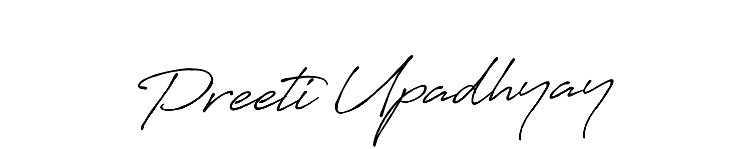 Also we have Preeti Upadhyay name is the best signature style. Create professional handwritten signature collection using Antro_Vectra_Bolder autograph style. Preeti Upadhyay signature style 7 images and pictures png