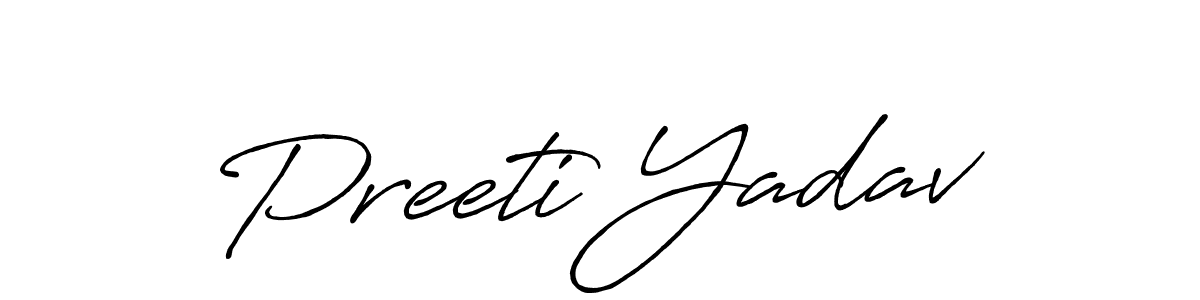 Make a beautiful signature design for name Preeti Yadav. Use this online signature maker to create a handwritten signature for free. Preeti Yadav signature style 7 images and pictures png