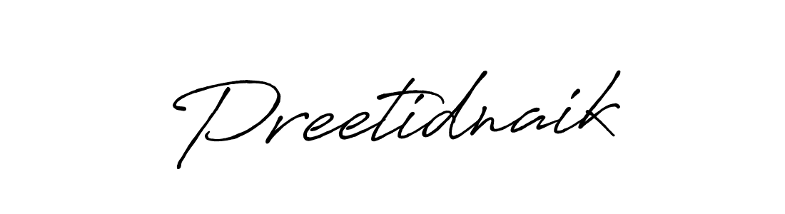 Design your own signature with our free online signature maker. With this signature software, you can create a handwritten (Antro_Vectra_Bolder) signature for name Preetidnaik. Preetidnaik signature style 7 images and pictures png