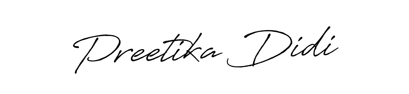 How to Draw Preetika Didi signature style? Antro_Vectra_Bolder is a latest design signature styles for name Preetika Didi. Preetika Didi signature style 7 images and pictures png