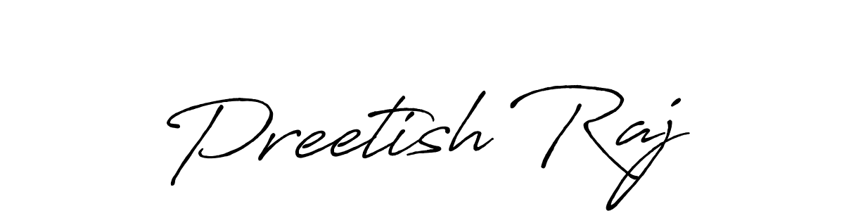 Also we have Preetish Raj name is the best signature style. Create professional handwritten signature collection using Antro_Vectra_Bolder autograph style. Preetish Raj signature style 7 images and pictures png