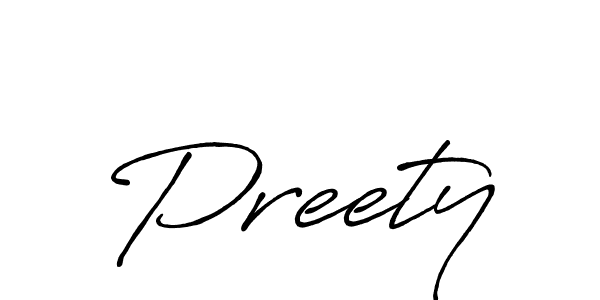 Also You can easily find your signature by using the search form. We will create Preety name handwritten signature images for you free of cost using Antro_Vectra_Bolder sign style. Preety signature style 7 images and pictures png