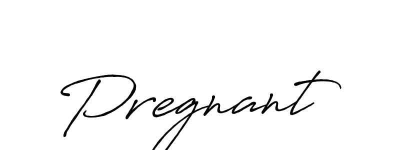 Design your own signature with our free online signature maker. With this signature software, you can create a handwritten (Antro_Vectra_Bolder) signature for name Pregnant. Pregnant signature style 7 images and pictures png