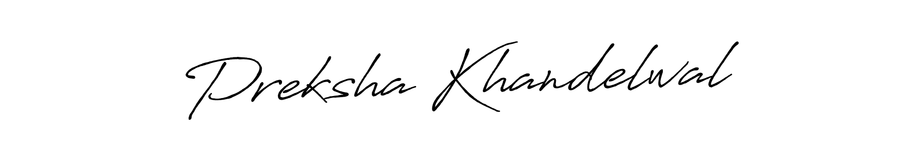How to make Preksha Khandelwal signature? Antro_Vectra_Bolder is a professional autograph style. Create handwritten signature for Preksha Khandelwal name. Preksha Khandelwal signature style 7 images and pictures png